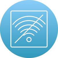 No Wifi Icon Design Symbol vector