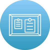 Noticeboard Icon Design Symbol vector