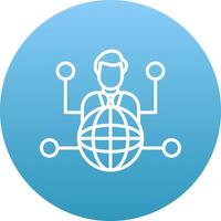 Outsource Icon Design Symbol vector