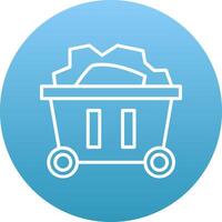 Mining Cart Icon Design Symbol vector