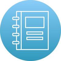Notebook Icon Design Symbol vector