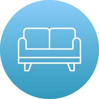 Sofa Bed Icon Design Symbol vector