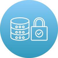Database Icon Design Symbol vector