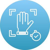 Hand Recognition Icon Design Symbol vector