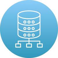 Database Icon Design Symbol vector