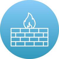 Firewall Icon Design Symbol vector