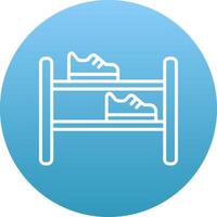 Shoe Rack Icon Design Symbol vector