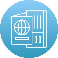 Passport Icon Design Symbol vector