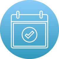 Correct Icon Design Symbol vector