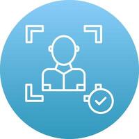 Face Scan Icon Design Symbol vector
