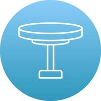 Round Table Icon Design Symbol vector