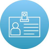Identification Card Icon Design Symbol vector