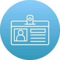 Identification Card Icon Design Symbol vector