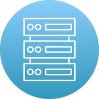Database Icon Design Symbol vector