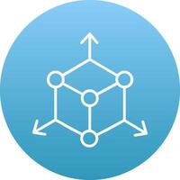 Dimensions Icon Design Symbol vector