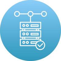 Database Icon Design Symbol vector