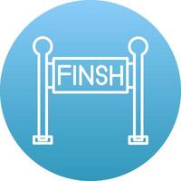 Finish Line Icon Design Symbol vector