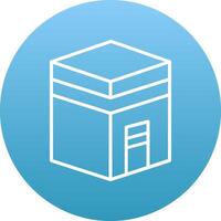 Kaaba Icon Design Symbol vector