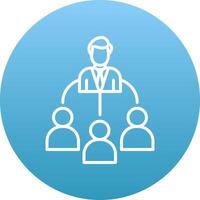 Delegate Icon Design Symbol vector