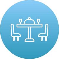 Dining Table Icon Design Symbol vector