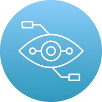 Bionic Eye Icon Design Symbol vector