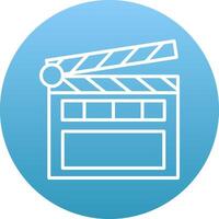 Clapperboard Icon Design Symbol vector