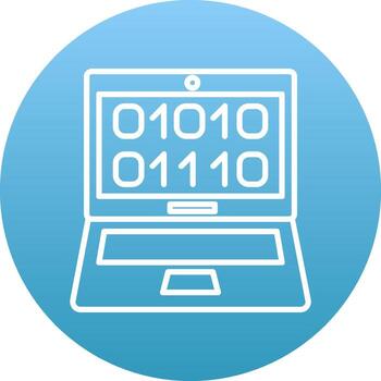 binario código icono diseño símbolo vector