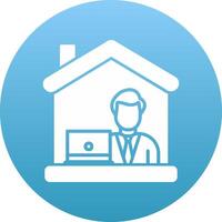Work From Home Icon Design Symbol vector