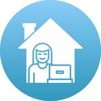 Work From Home Icon Design Symbol vector