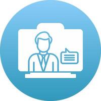 Virtual Assistant Icon Design Symbol vector