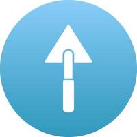 Triangular Shovel Icon Design Symbol vector