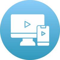 Screen Mirroring Icon Design Symbol vector