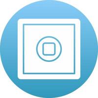 Stop Button Icon Design Symbol vector