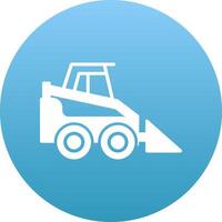 Skid Steer Loader Icon Design Symbol vector
