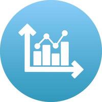 Growth Chart Icon Design Symbol vector