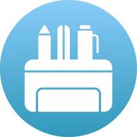 Pencil Case Icon Design Symbol vector