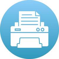 Printer Icon Design Symbol vector