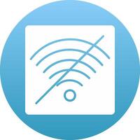 No Wifi Icon Design Symbol vector