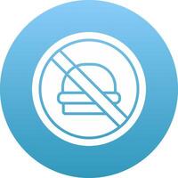 No Fast Food Icon Design Symbol vector