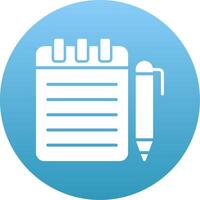 Notepad Icon Design Symbol vector
