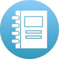 Notebook Icon Design Symbol vector