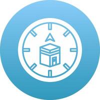 Qibla Icon Design Symbol vector