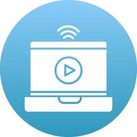 Online Streaming Icon Design Symbol vector