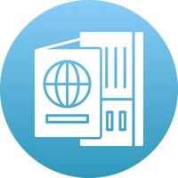 Passport Icon Design Symbol vector