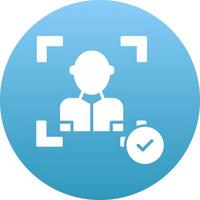 Face Scan Icon Design Symbol vector