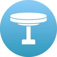 Round Table Icon Design Symbol vector