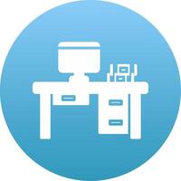 Desk Icon Design Symbol vector