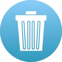 Dustbin Icon Design Symbol vector