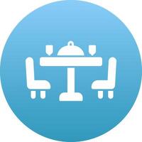 Dining Table Icon Design Symbol vector