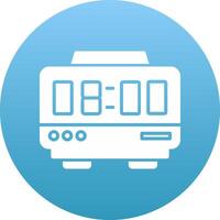 Digital Clock Icon Design Symbol vector